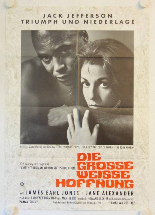 Die grosse weisse Hoffnung originales deutsches Filmplakat